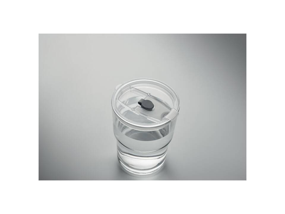 Gobelet verre et paille 400ml 5