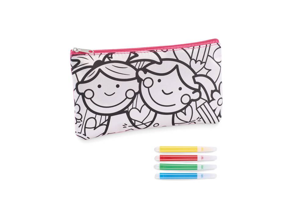 Trousse à crayons avec feutres 6