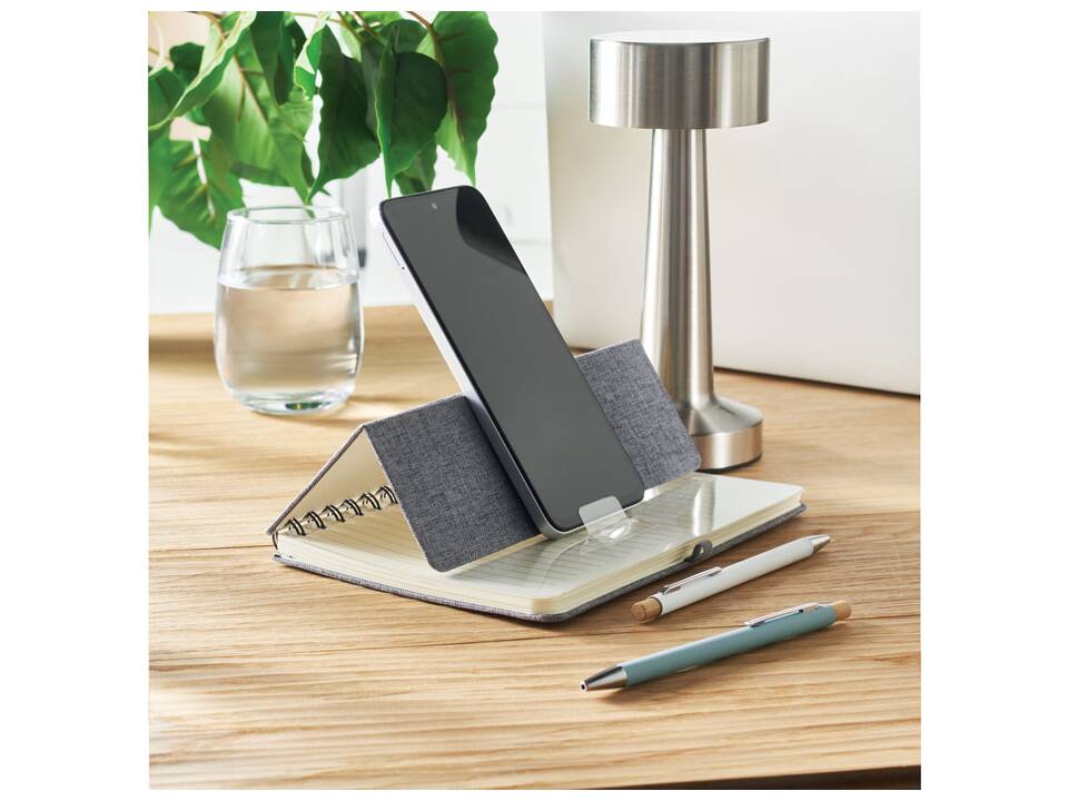 Cahier A5 support de téléphone 25