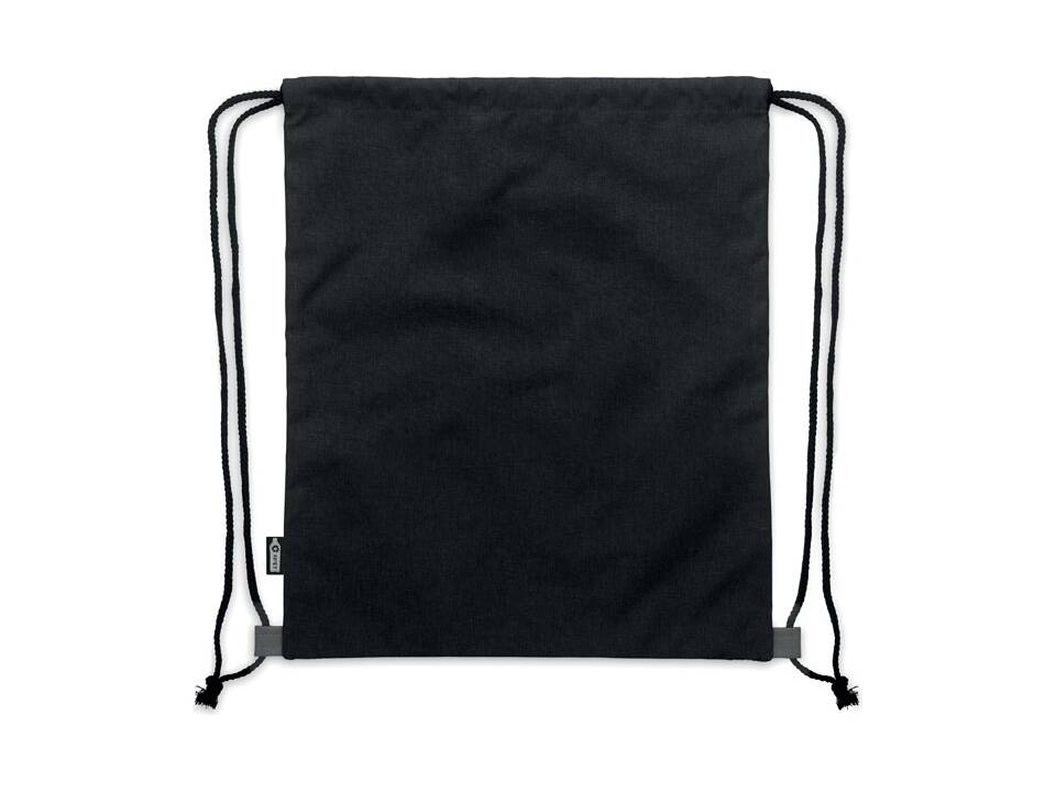 Sac à cordon en PU RPET 2 tons 1