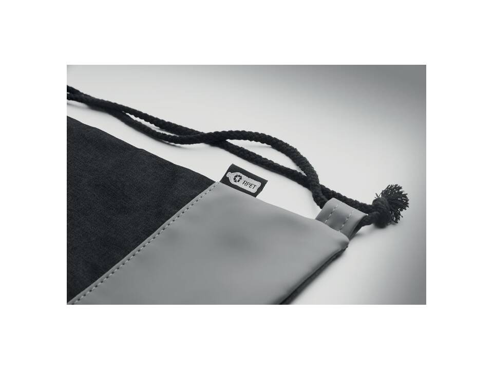 Sac à cordon en PU RPET 2 tons 3