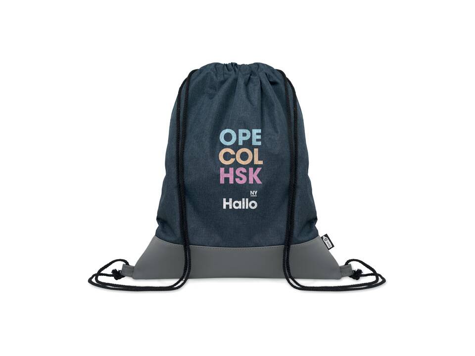 Sac à cordon en PU RPET 2 tons 7