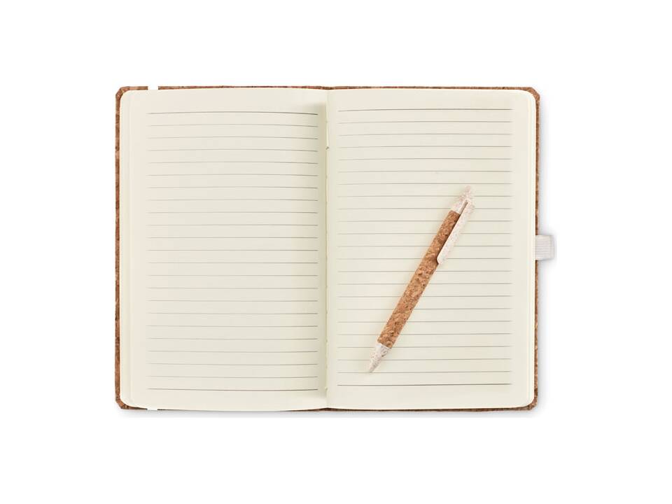 Carnet A5 &amp; stylo en liège 10