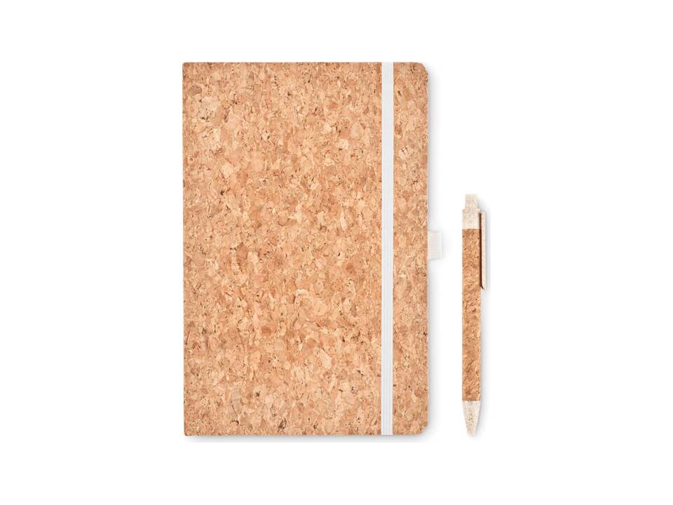 Carnet A5 &amp; stylo en liège 5