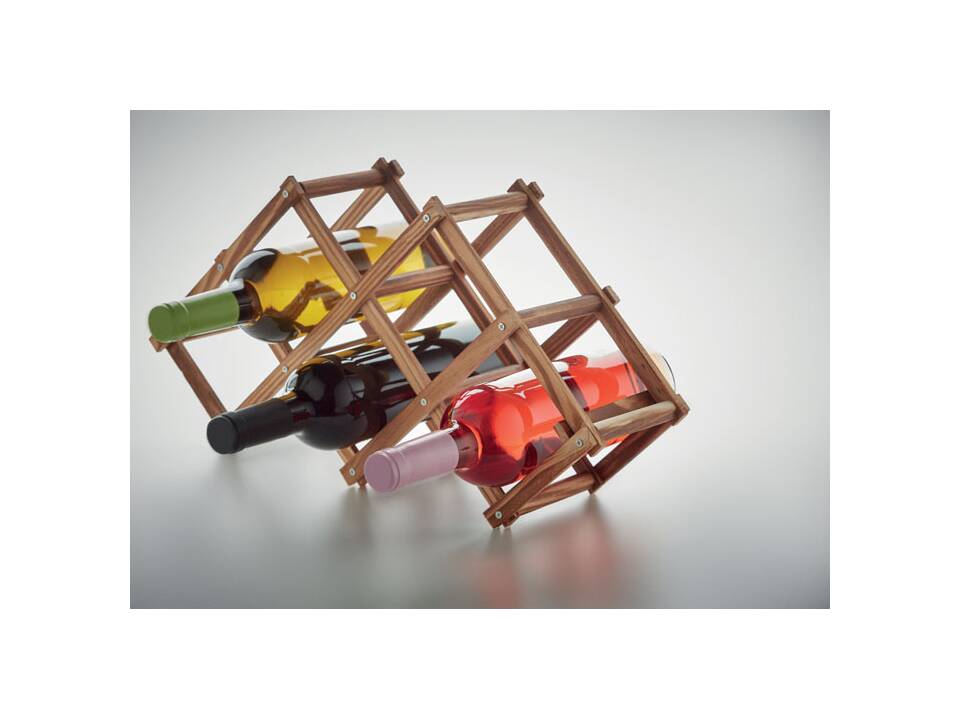 Porte 6 bouteilles en pin 6