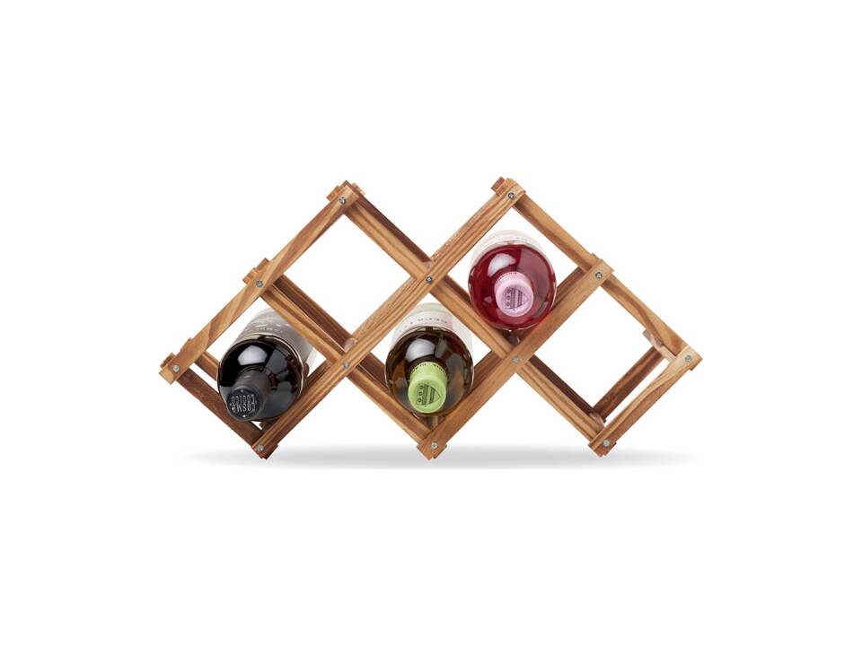 Porte 6 bouteilles en pin 5
