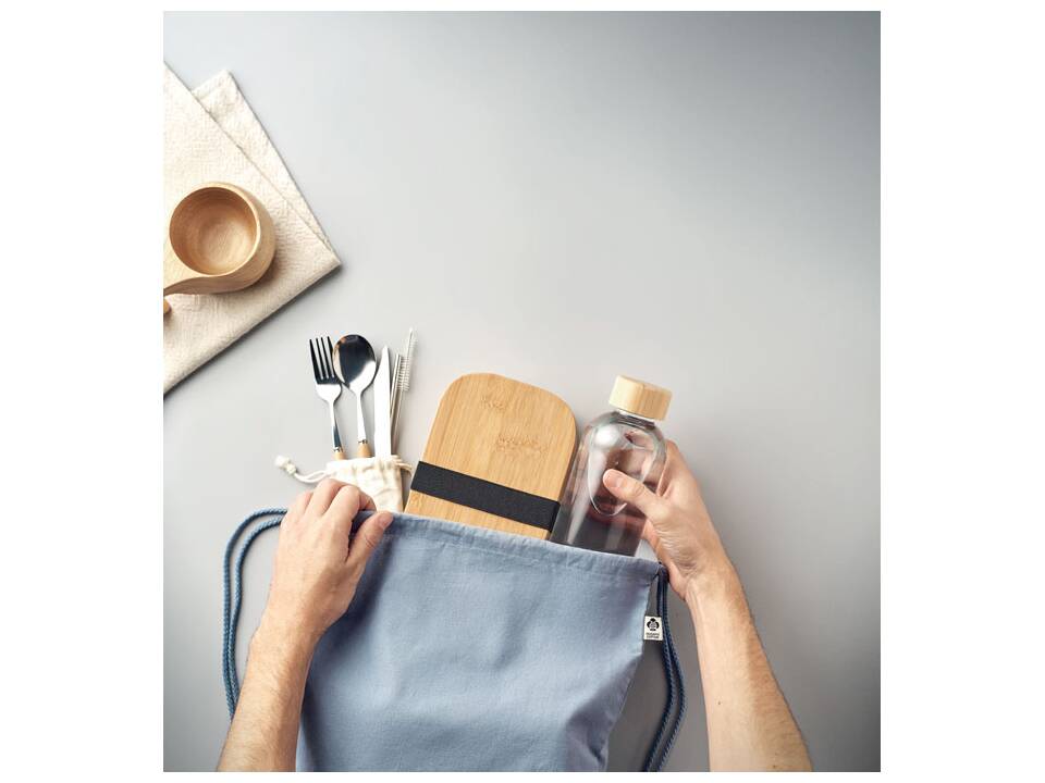 Sac à cordon en coton organique 25