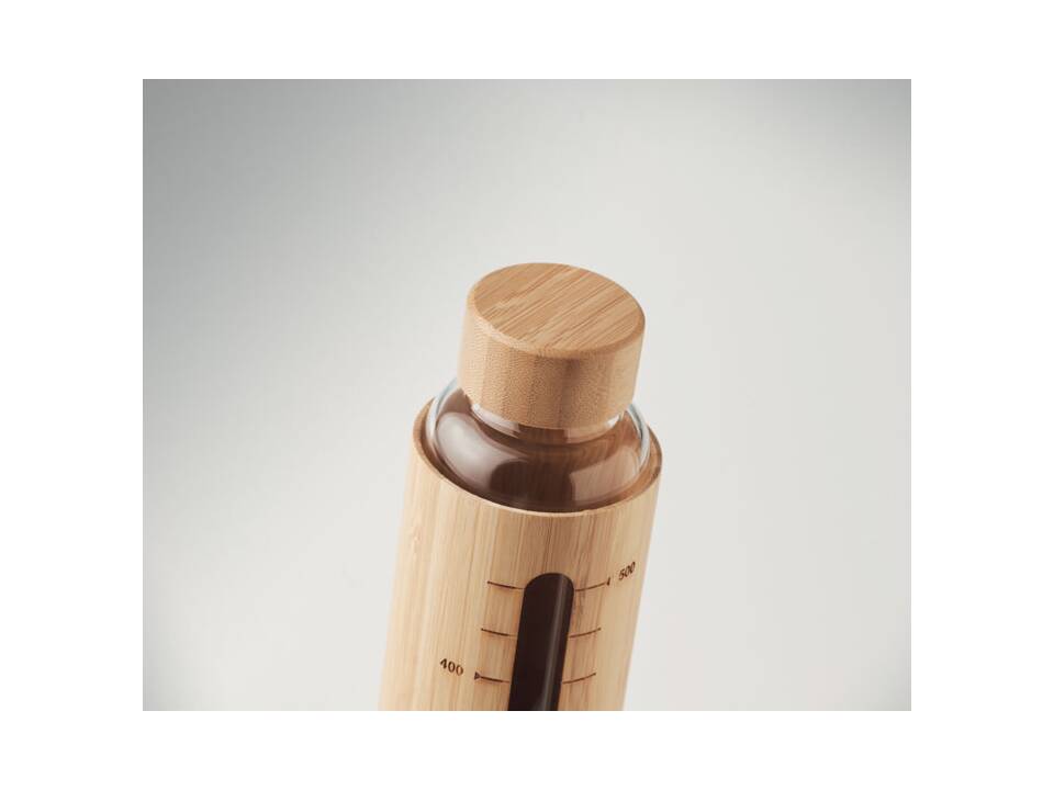 Bouteille verre et bambou 600ml 3