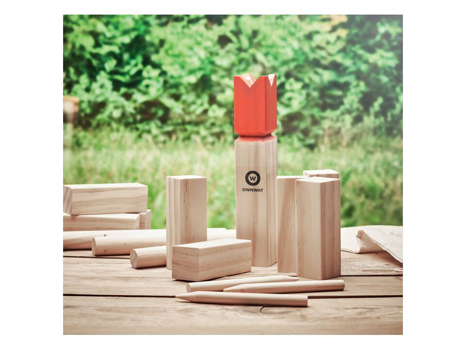 Jeu de lancer en bois de pin 8