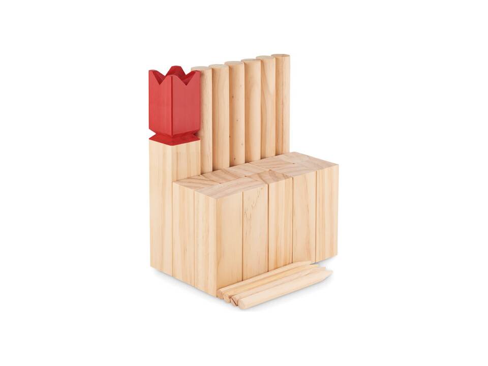 Jeu de lancer en bois de pin 4