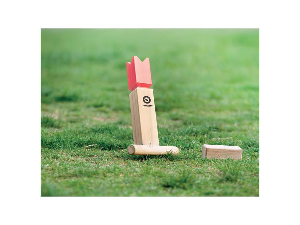 Jeu de lancer en bois de pin 3