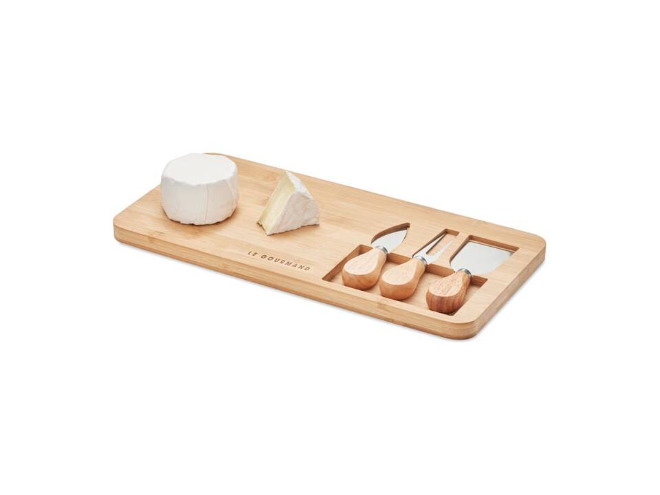 Plateau à fromage en bambou 2