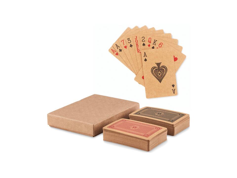 2 jeux de cartes papier recyclé 4