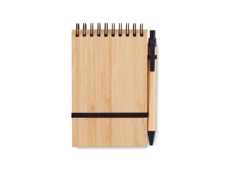 Bloc-notes A6 en bambou 1