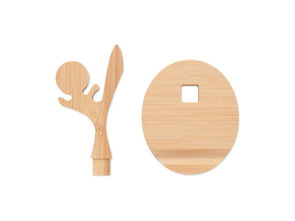 Support de téléphone en bambou 5