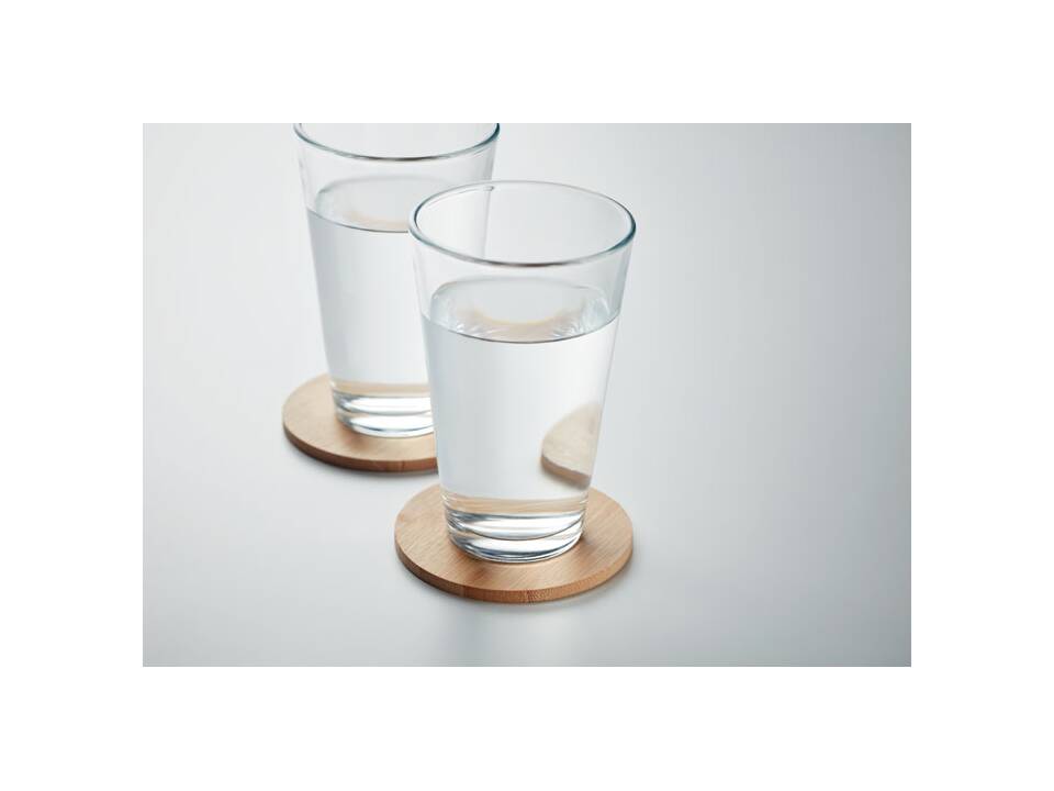 Lot de 6 sous-verres en bambou 1