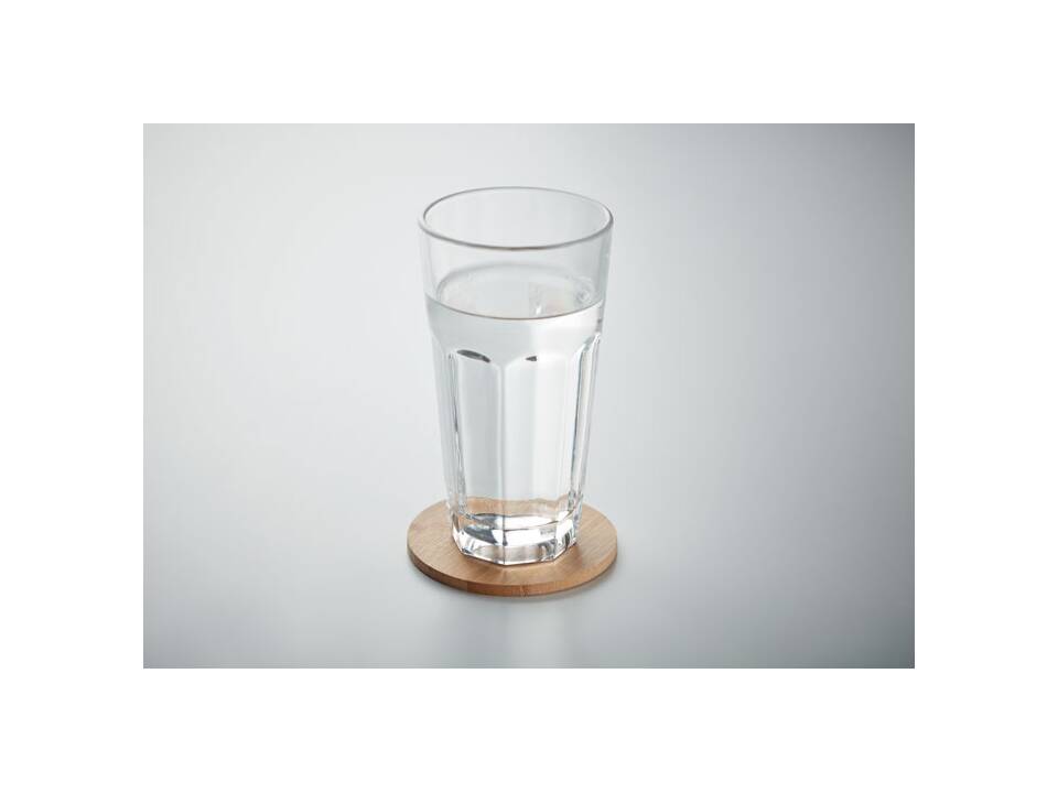 Sous-verre rond en bambou 4