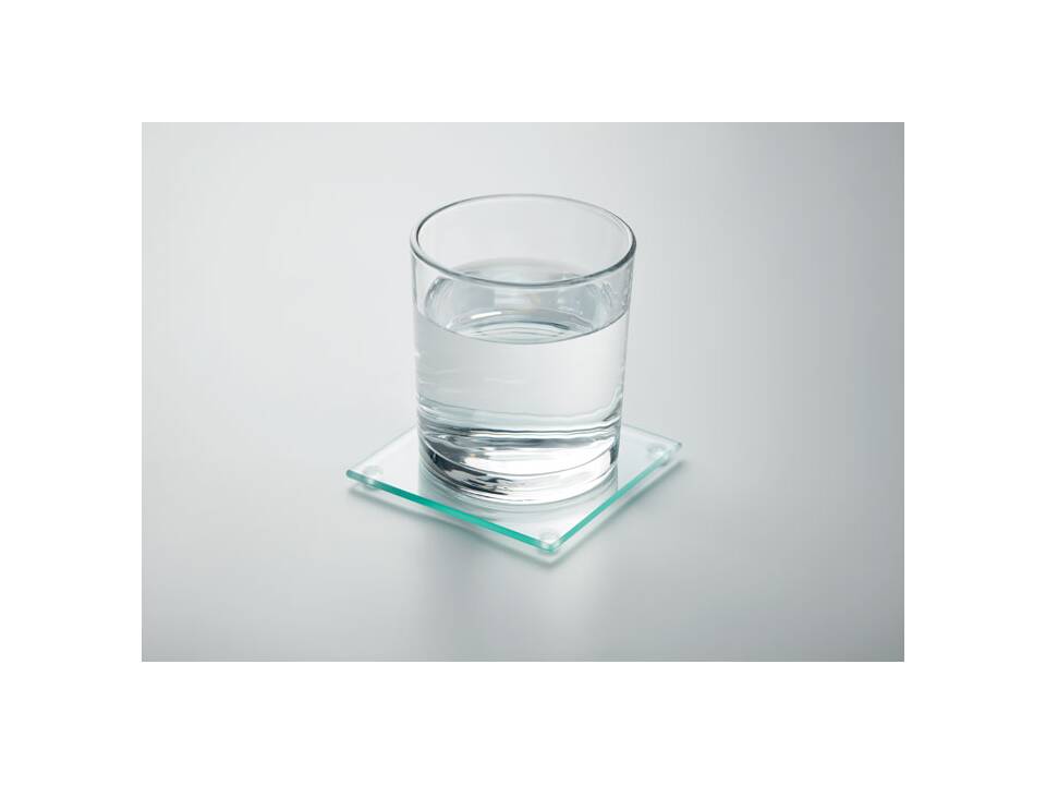 4 sous-verres en verre recyclé 3