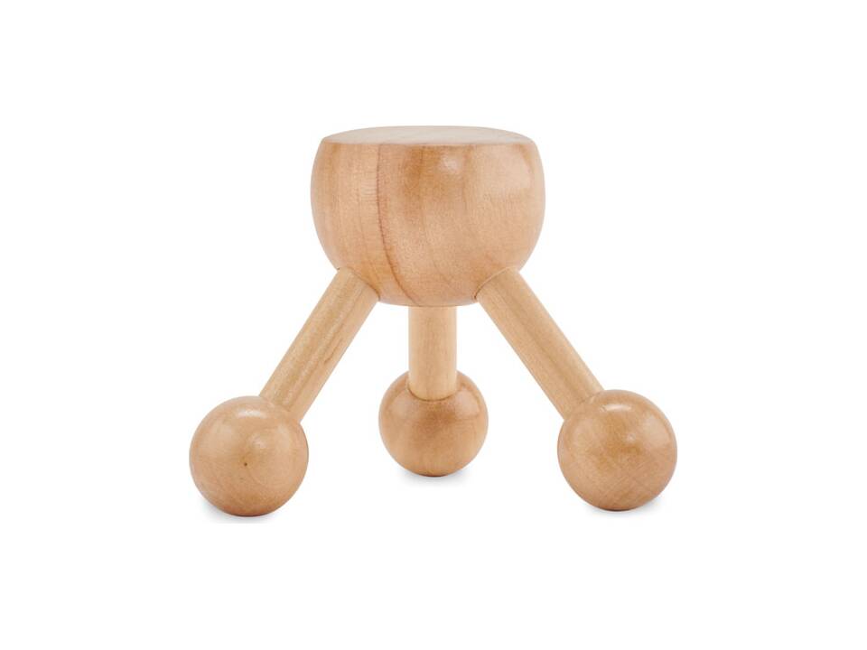 Hand held massager in wood 4