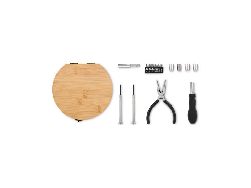 15 piece tool set bamboo case 3