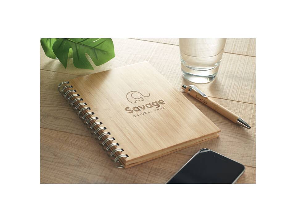A5 ring bound Bamboo notebook 2
