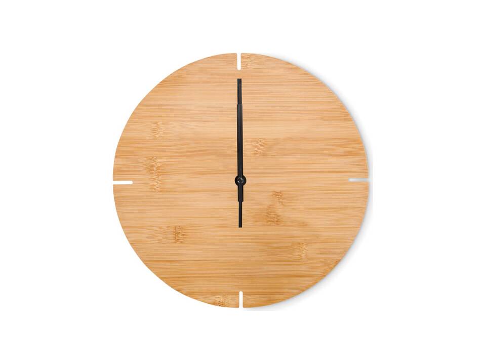 Round shape bamboo wall clock 2