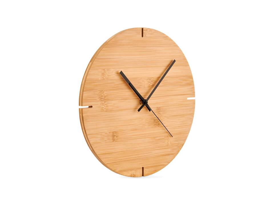 Round shape bamboo wall clock 4