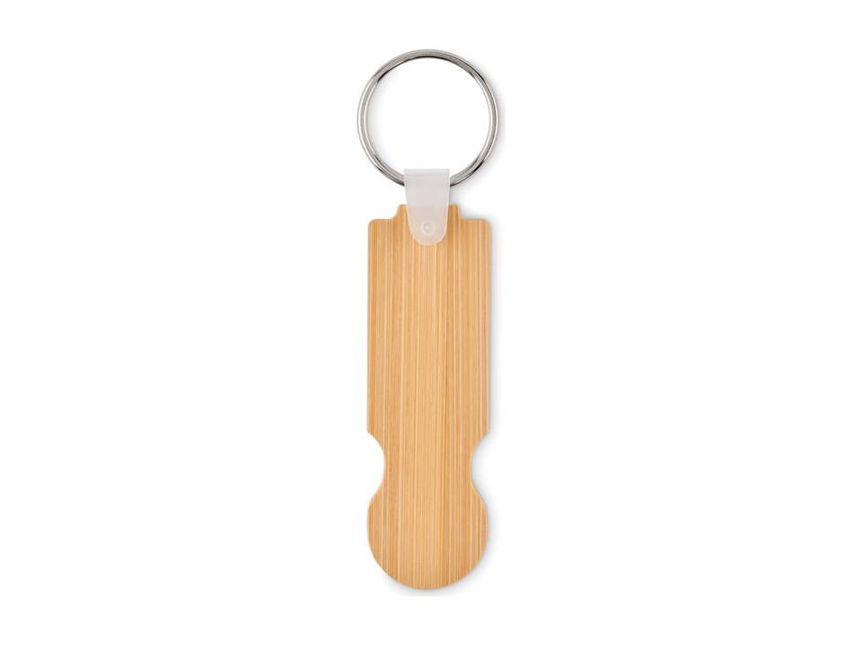 Bamboo euro token key ring 4