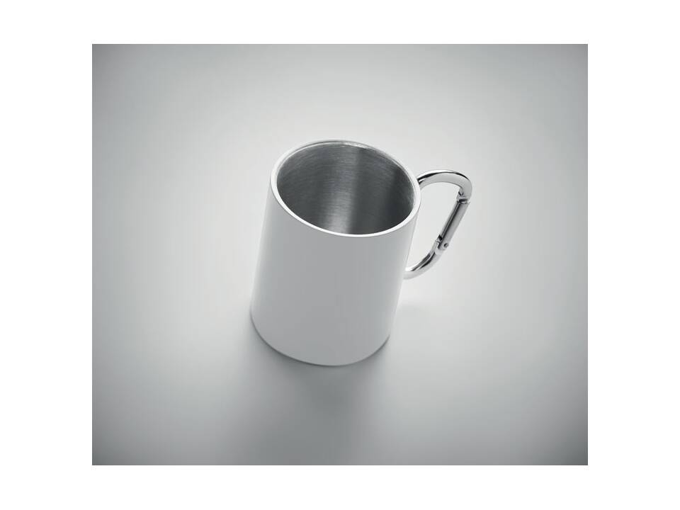 Metal mug and carabiner handle 1