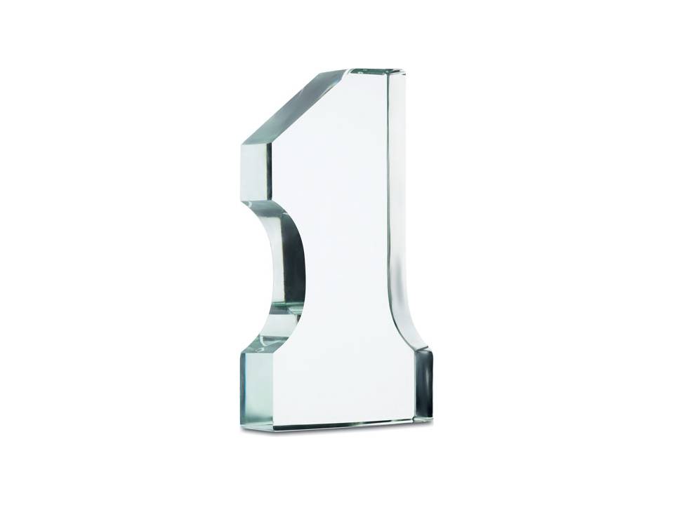 Trophée numéro 1 en verre 3