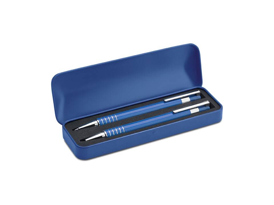 Set stylo bille étui métal 6