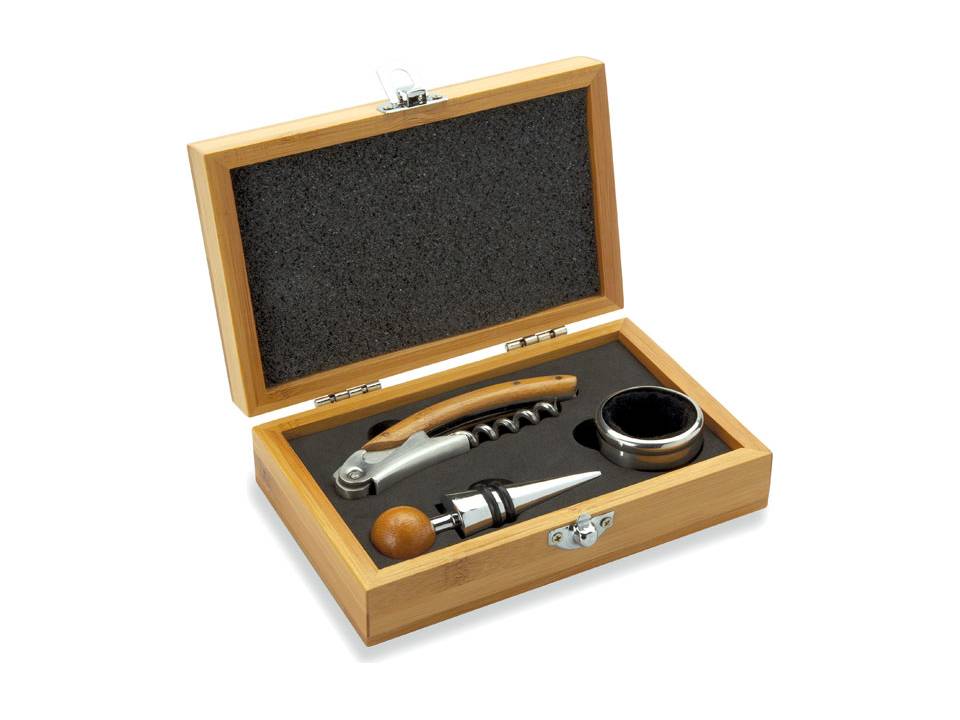 Coffret de sommelier en bambou 1