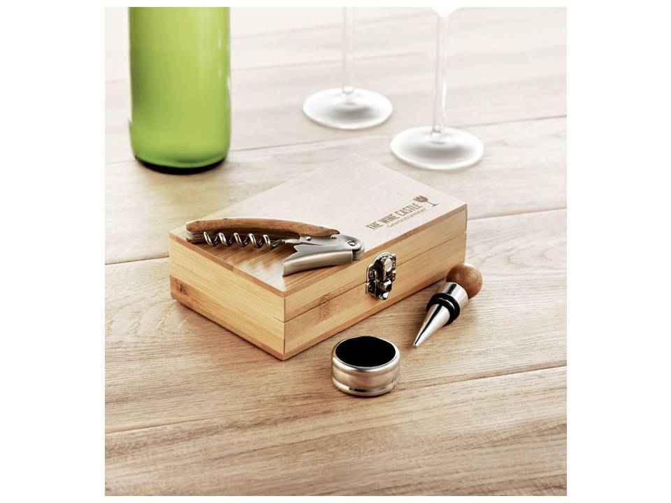 Coffret de sommelier en bambou 5