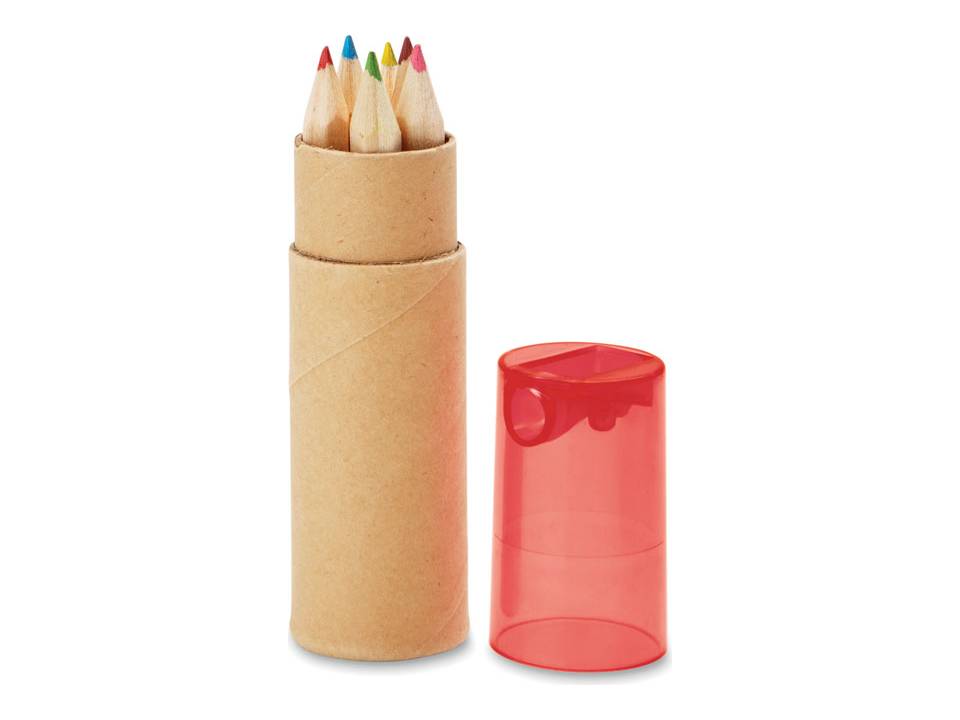 Tube de 6 crayons de couleur 2
