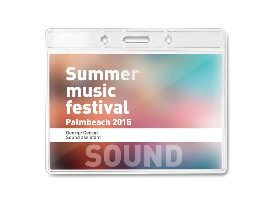 Porte-badge horizontal 1