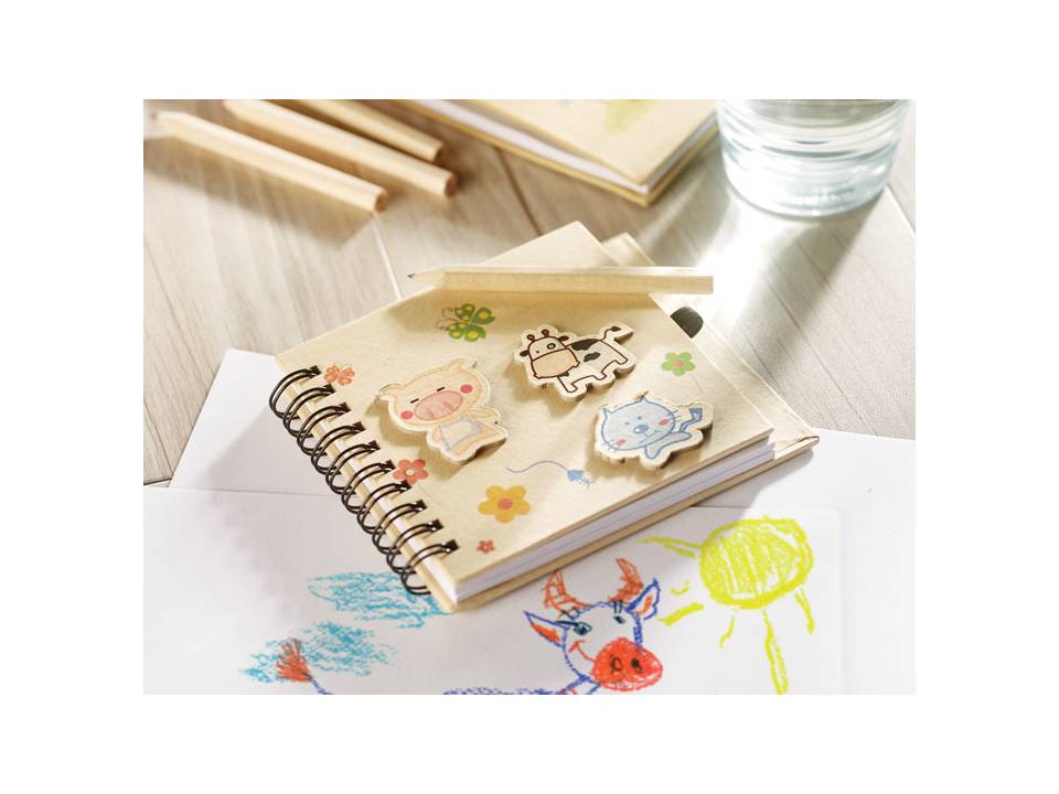 Bloc Notes enfants avec crayon 3