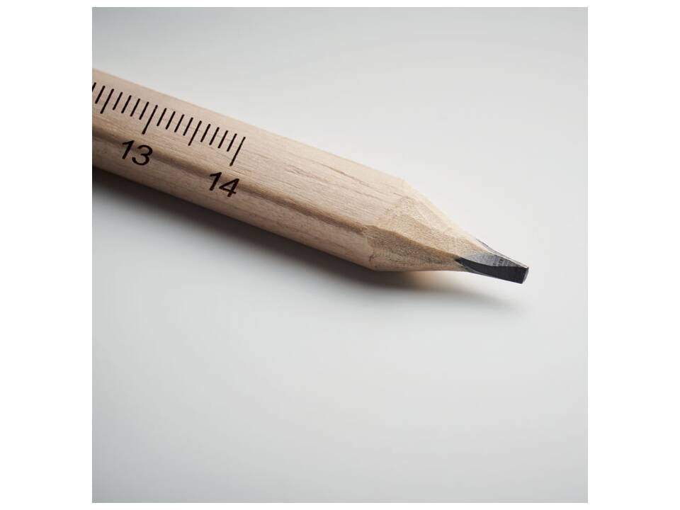 Crayon de charpentier avec règle 6