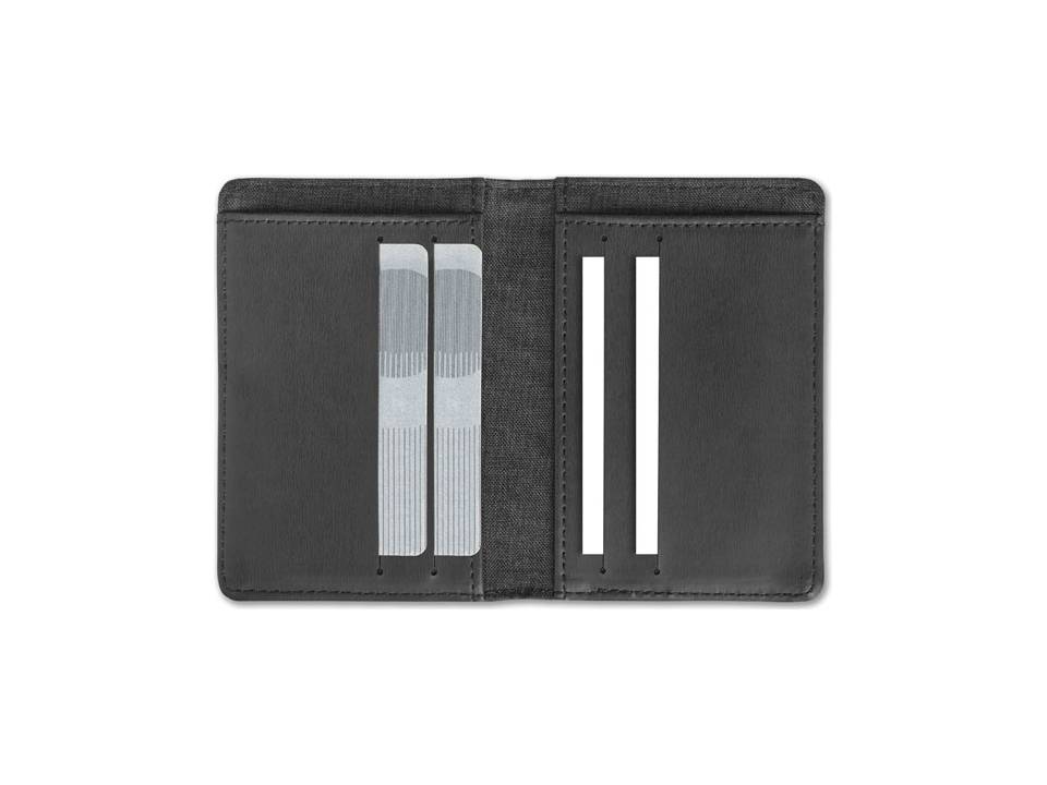 Etui de carte de crédit 2 tons 2