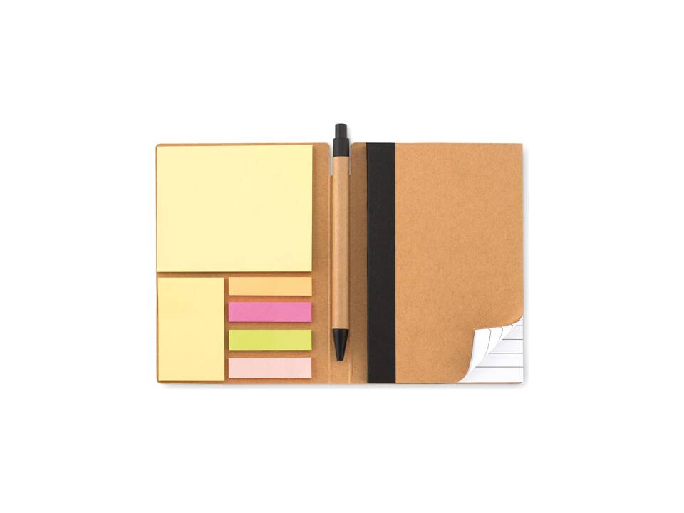 Carnet recyclé ligné et stylo 3