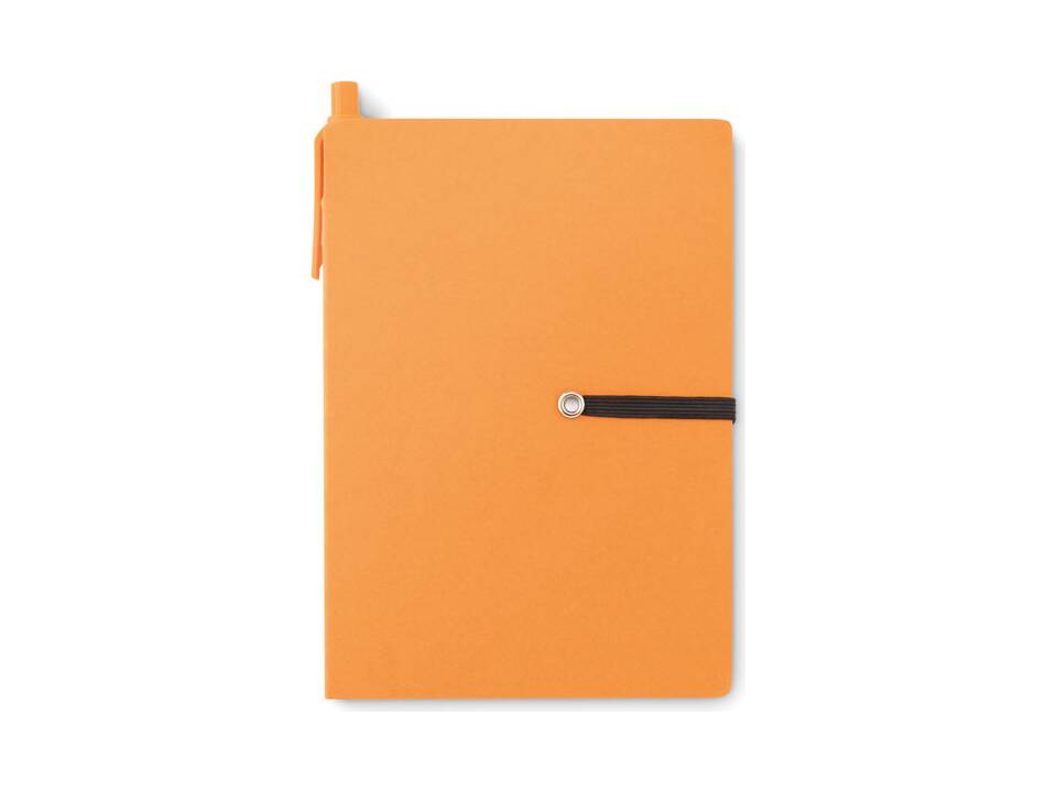 Carnet recyclé ligné et stylo 11