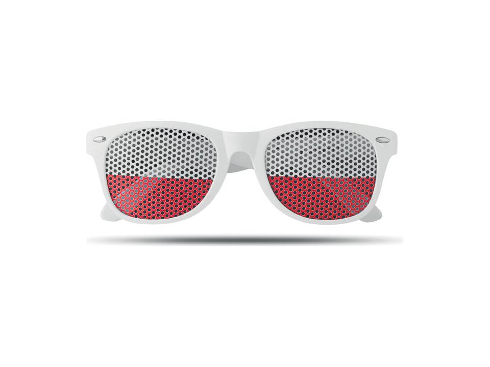 Lunettes avec des verres au couleurs des pays 16
