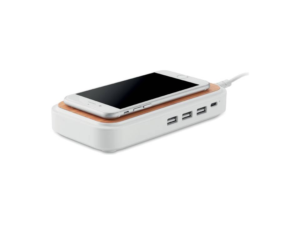 Chargeur sans fil avec hub USB 3 ports 6