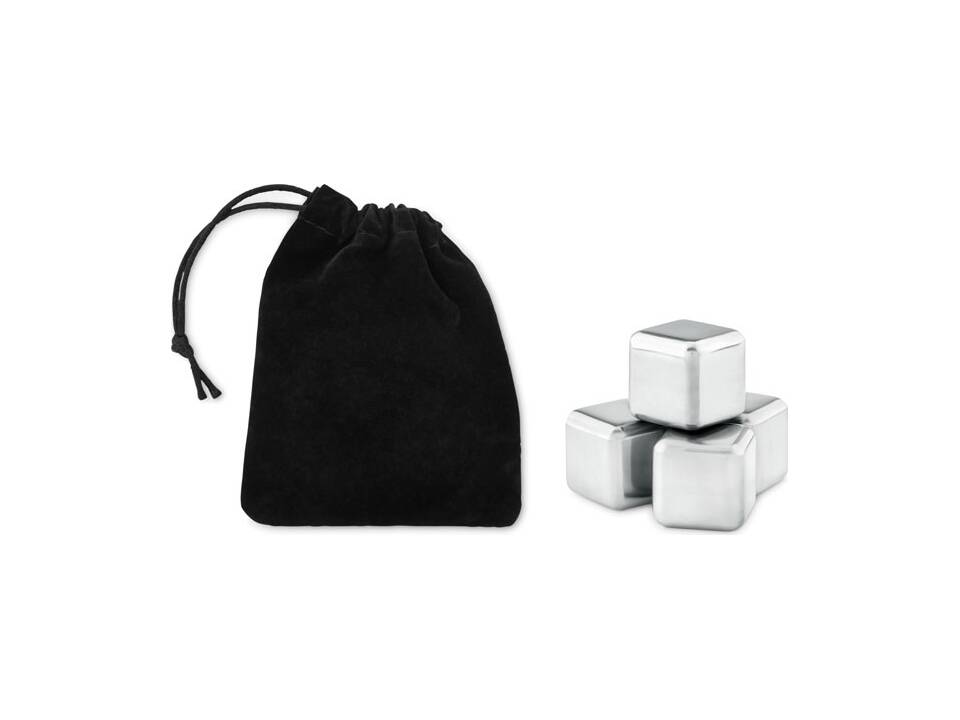 Set 4 glaçons en acier inox 2