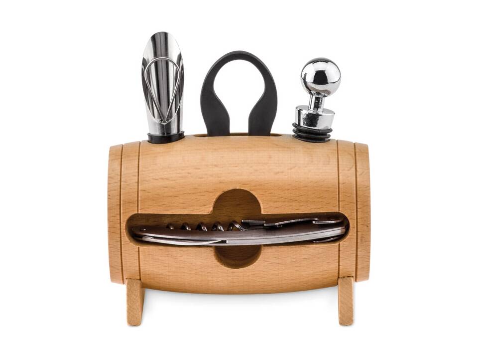4 accessoires à vin en tonneau 4