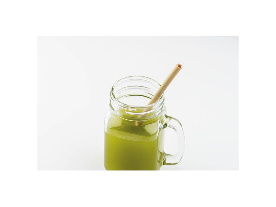 Paille bambou avec brosse 3