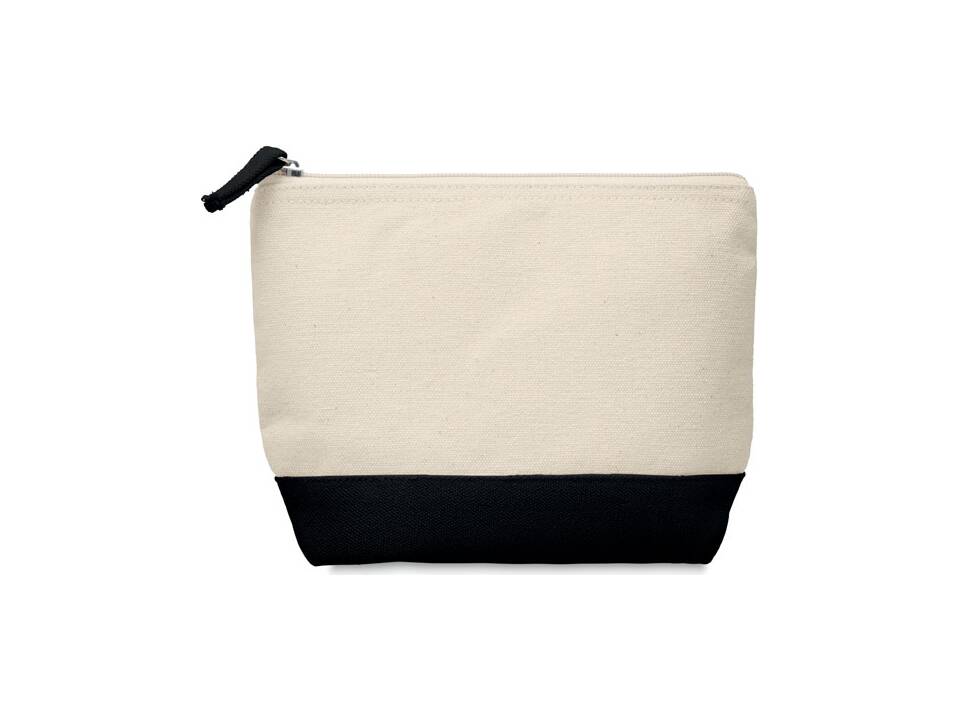 Trousse en coton bicolore