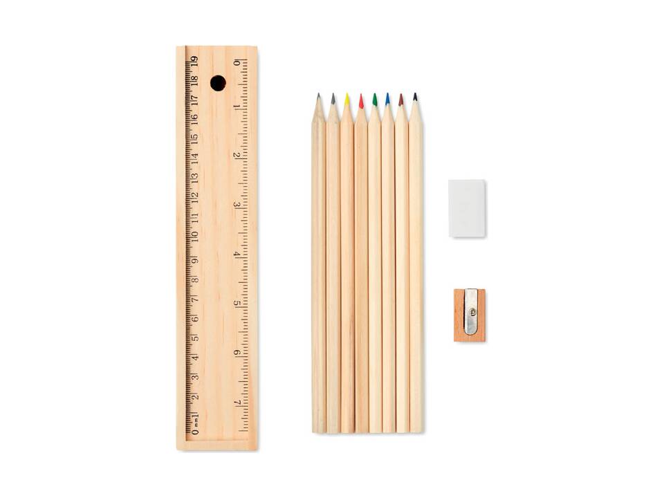 Set de 12 crayons en bois