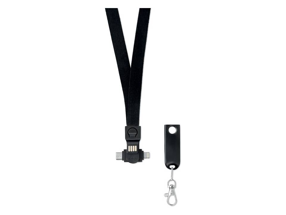 Lanyard avec câble 3 en 1 3
