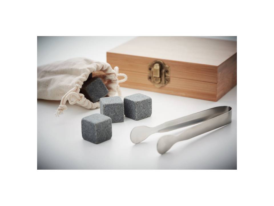 Set whisky avec boîte bambou 4