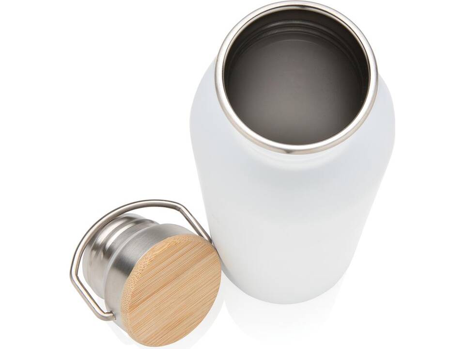Bouteille en acier inoxydable avec couvercle en bambou 16